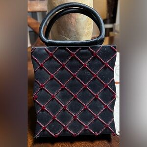 Chic Black and Red Mini Bag